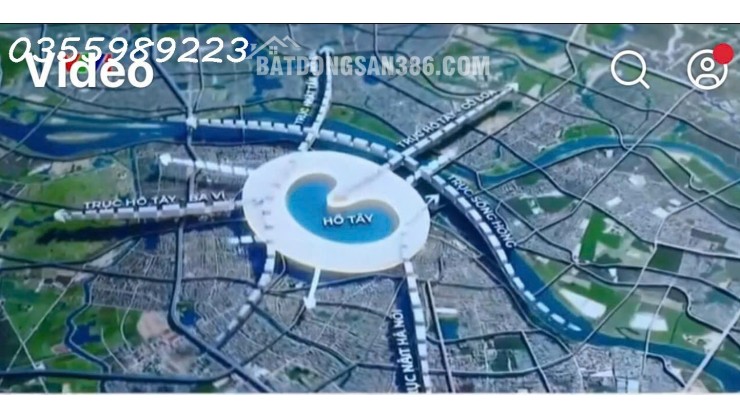 BÁN LÔ GÓC VIP - KINH DOANH -  3 MẶT TIỀN GẦN TRỤC HỒ TÂY- BA VÌ. TỔNG DIỆN TÍCH 135M2. ĐƠN GIÁ 39 TRIỆU/1M2